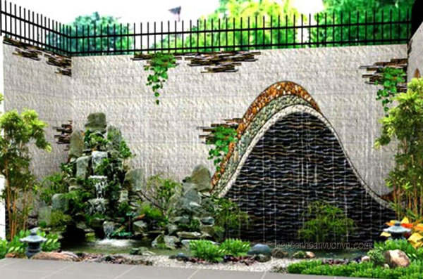 Thiết kế, thi c&ocirc;ng H&ograve;n Non Bộ s&acirc;n vườn tại TP Vinh Nghệ An