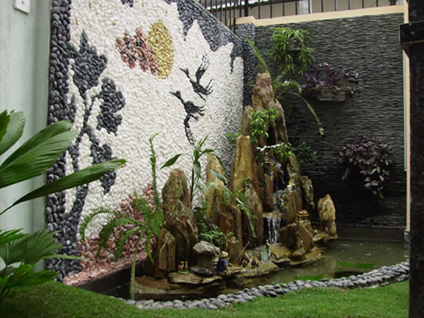 Thiết kế, thi c&ocirc;ng H&ograve;n Non Bộ s&acirc;n vườn tại TP Vinh Nghệ An