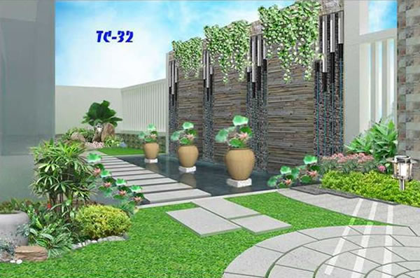 Thiết kế, thi công Tiểu cảnh sân vườn tại TP Vinh Nghệ An