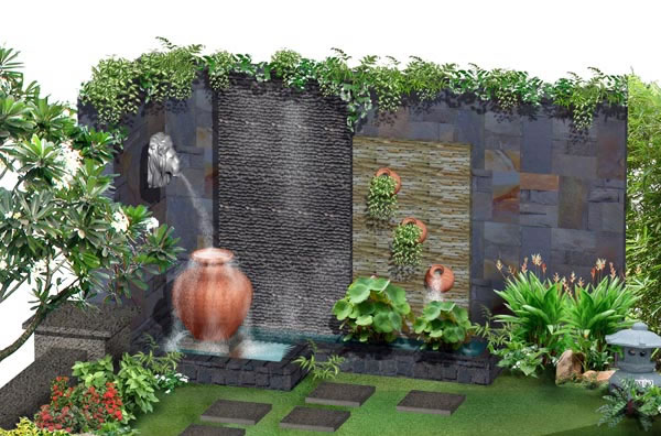 Thiết kế, thi công Tiểu cảnh sân vườn tại TP Vinh Nghệ An