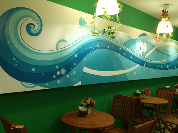 Vẽ tranh tường qu&aacute;n c&agrave; ph&ecirc;, karaoke, bar, nh&agrave; h&agrave;ng TP Vinh Nghệ An